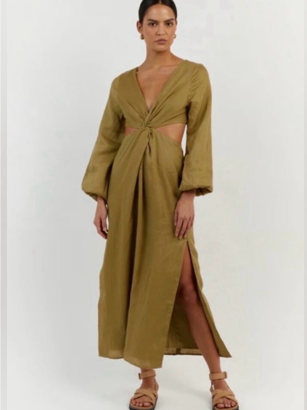 DISSH Tina Olivia Linen Maxi Dress
Size US 6